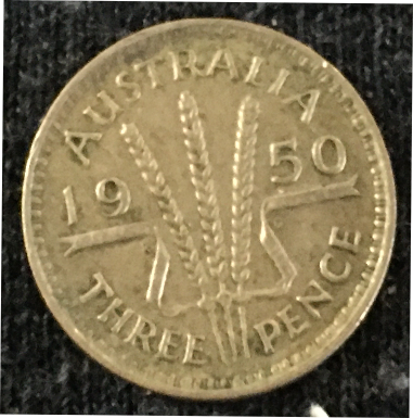 1950,threepence.