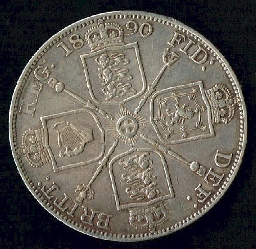 1890 british silver coin